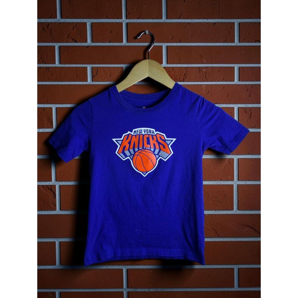 NBA New York Knicks Youth Size Small Graphic T Shirt Blue New York Forever